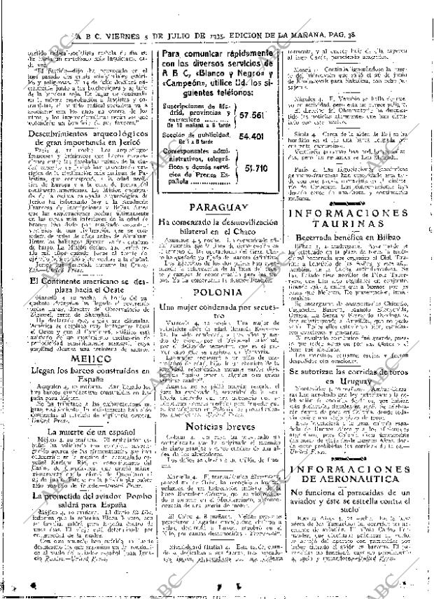 ABC MADRID 05-07-1935 página 38