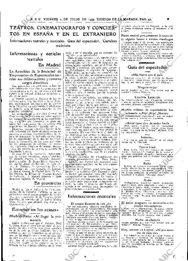 ABC MADRID 05-07-1935 página 47