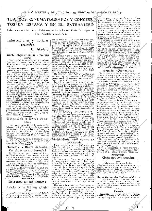 ABC MADRID 09-07-1935 página 43