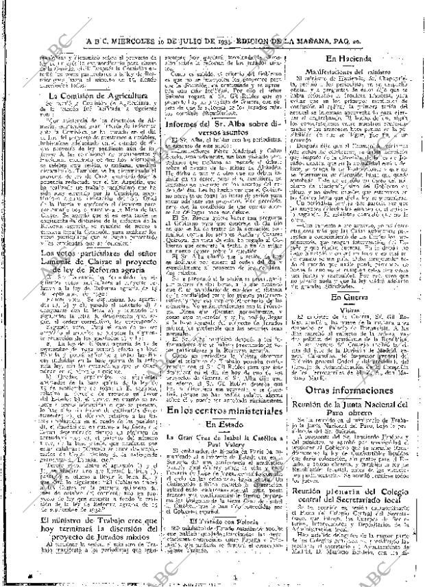 ABC MADRID 10-07-1935 página 20