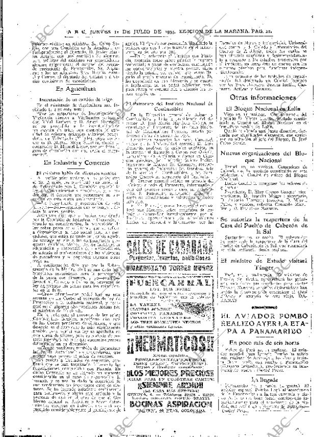 ABC MADRID 11-07-1935 página 22