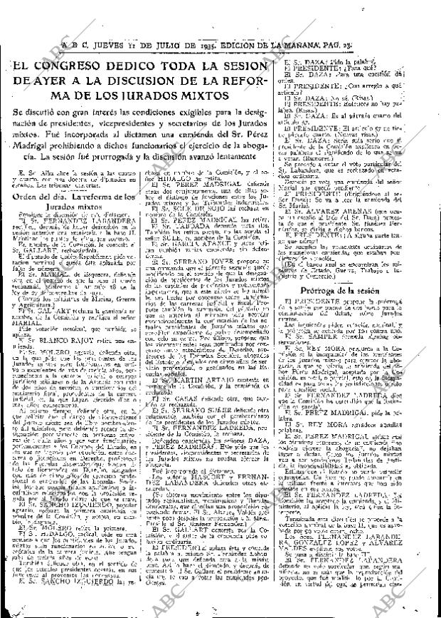 ABC MADRID 11-07-1935 página 23