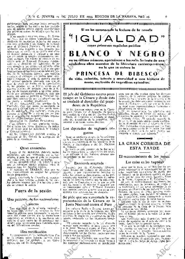 ABC MADRID 11-07-1935 página 25