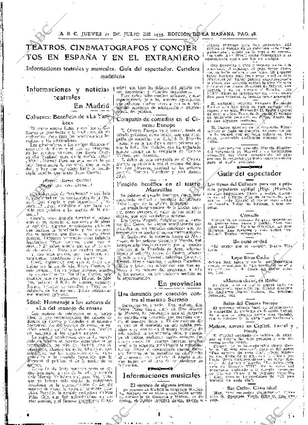 ABC MADRID 11-07-1935 página 48