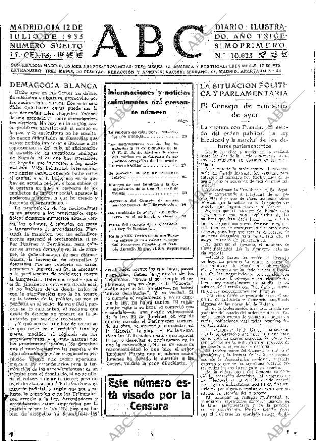 ABC MADRID 12-07-1935 página 19