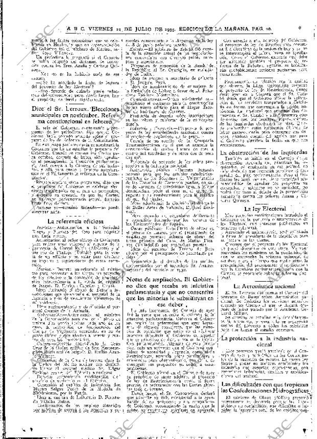 ABC MADRID 12-07-1935 página 20