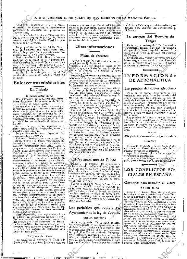 ABC MADRID 12-07-1935 página 22
