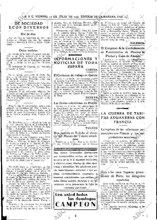 ABC MADRID 12-07-1935 página 23
