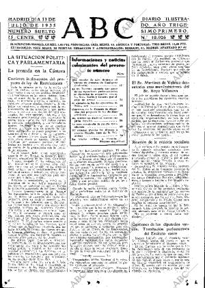 ABC MADRID 13-07-1935 página 15