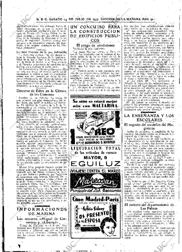 ABC MADRID 13-07-1935 página 30