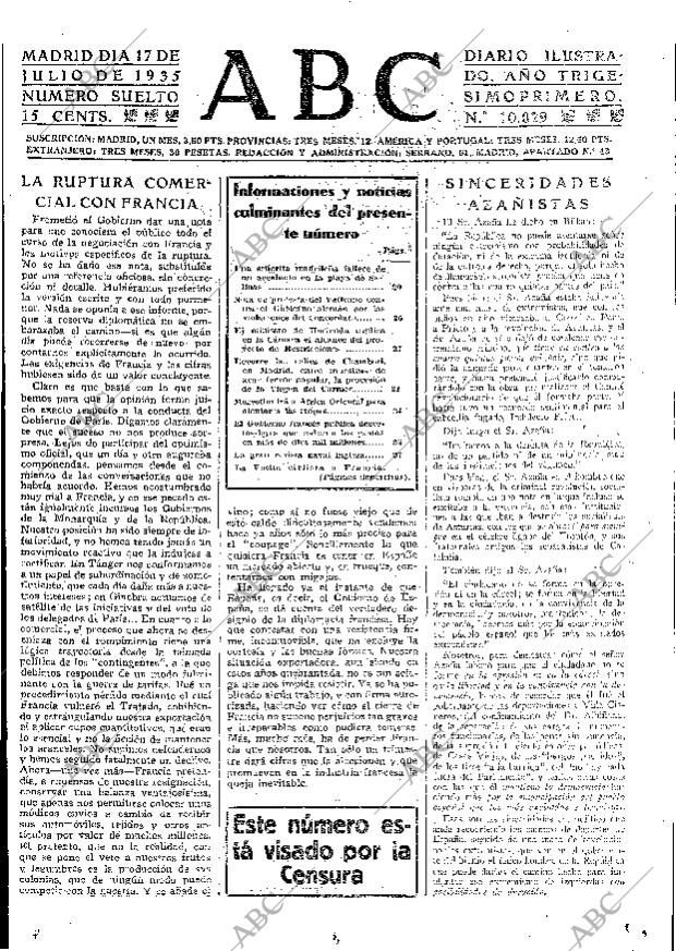 ABC MADRID 17-07-1935 página 19