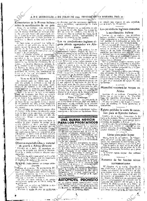 ABC MADRID 17-07-1935 página 34