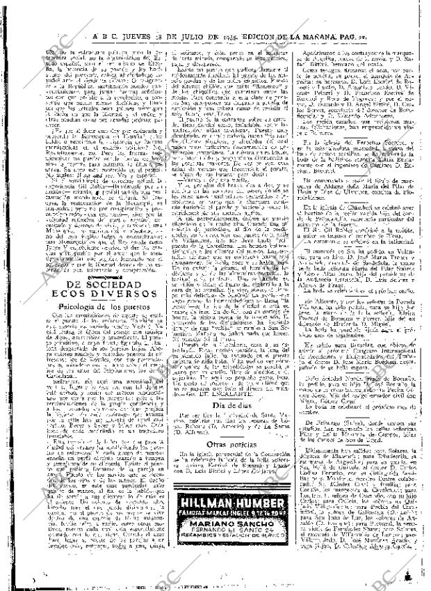 ABC MADRID 18-07-1935 página 22