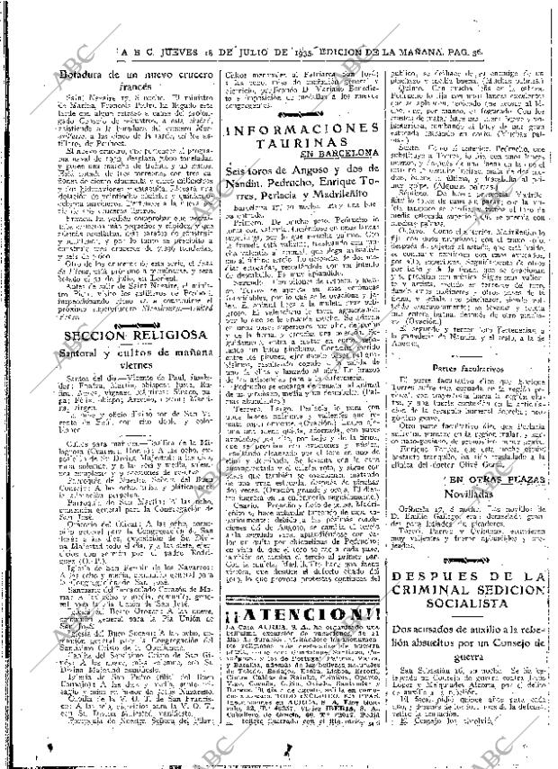 ABC MADRID 18-07-1935 página 36