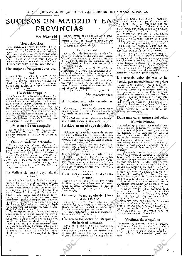 ABC MADRID 18-07-1935 página 45