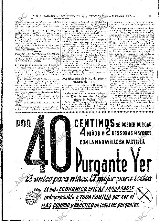 ABC MADRID 20-07-1935 página 22