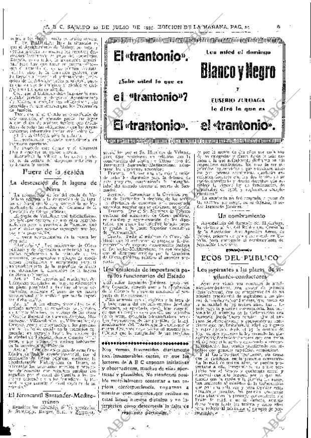 ABC MADRID 20-07-1935 página 23