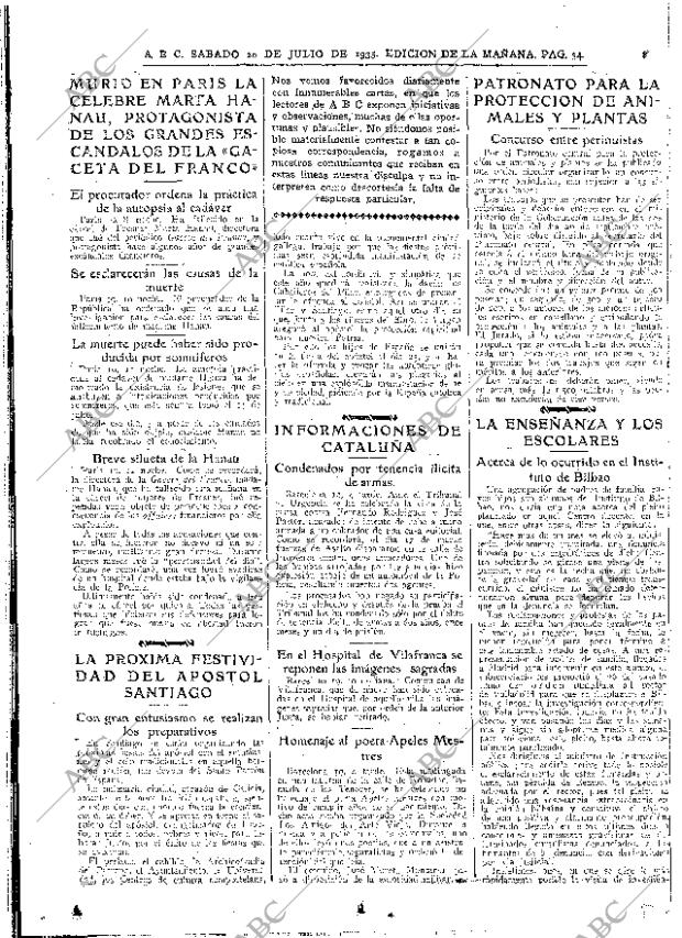 ABC MADRID 20-07-1935 página 34