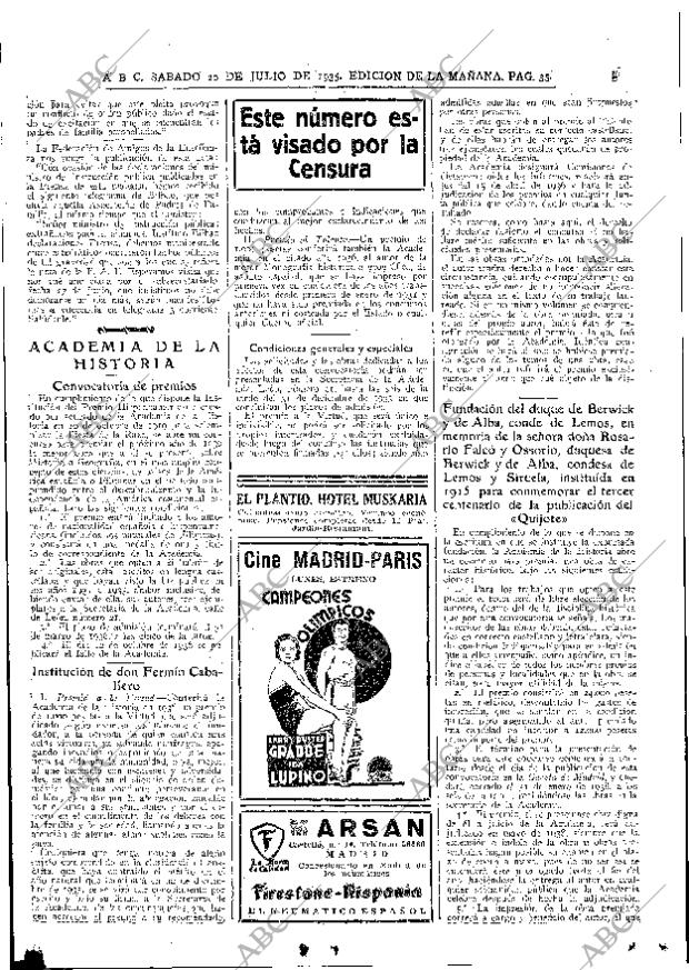 ABC MADRID 20-07-1935 página 35
