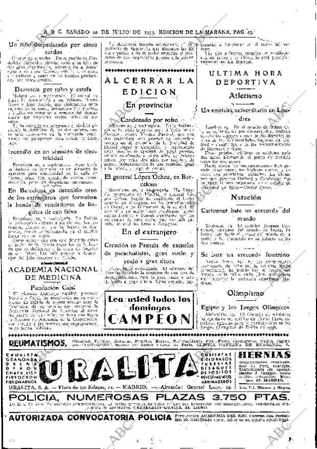 ABC MADRID 20-07-1935 página 43