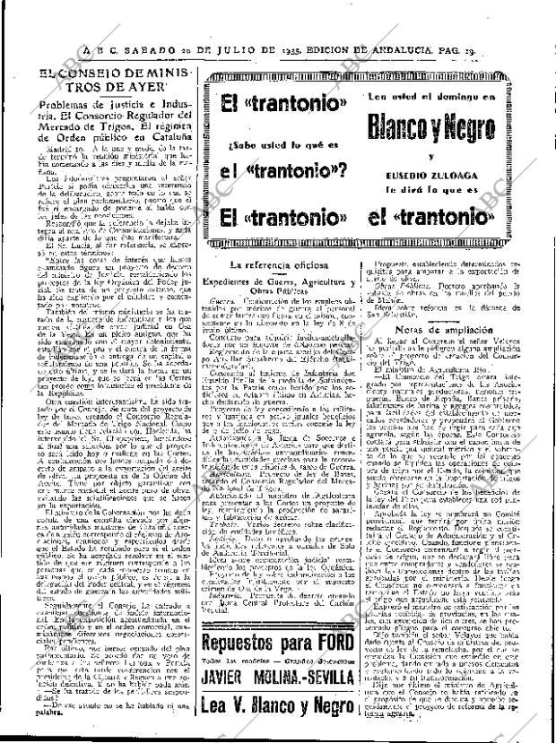 ABC SEVILLA 20-07-1935 página 19