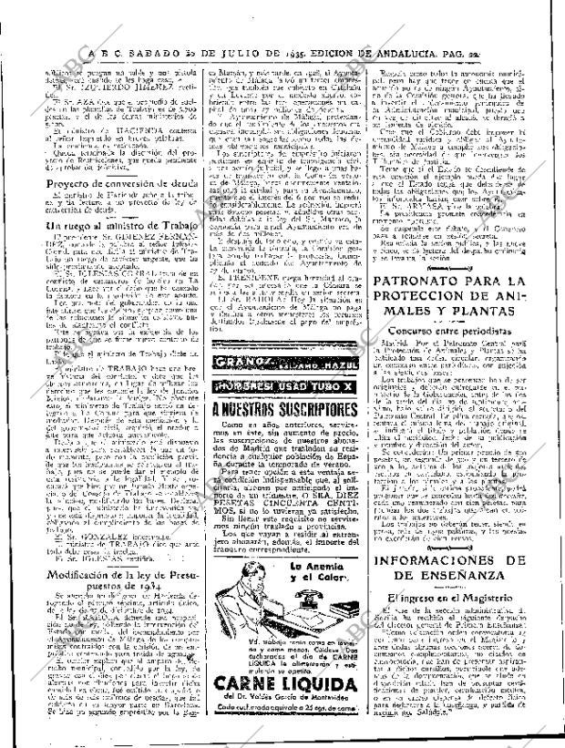 ABC SEVILLA 20-07-1935 página 22