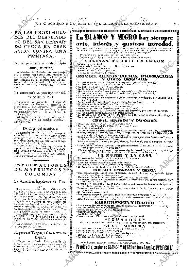 ABC MADRID 21-07-1935 página 43
