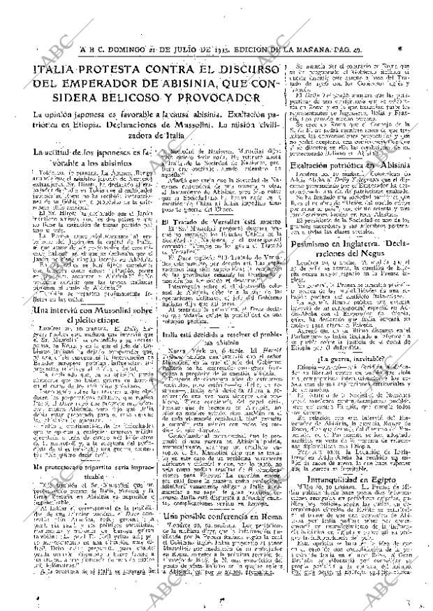 ABC MADRID 21-07-1935 página 49