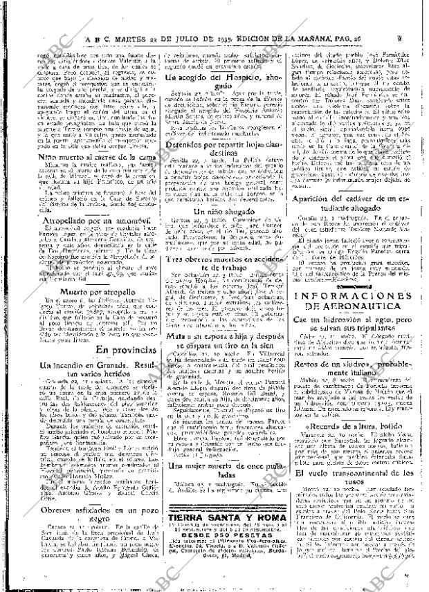 ABC MADRID 23-07-1935 página 26