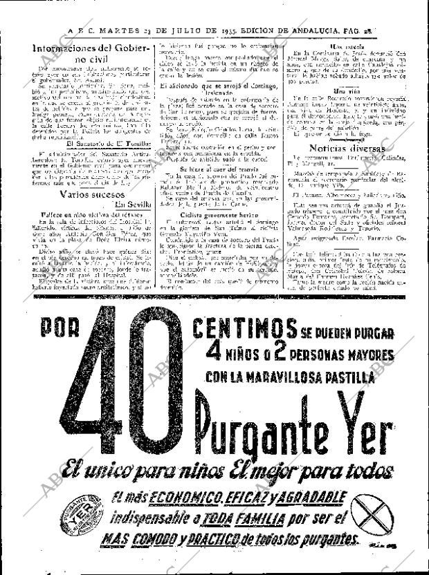 ABC SEVILLA 23-07-1935 página 28