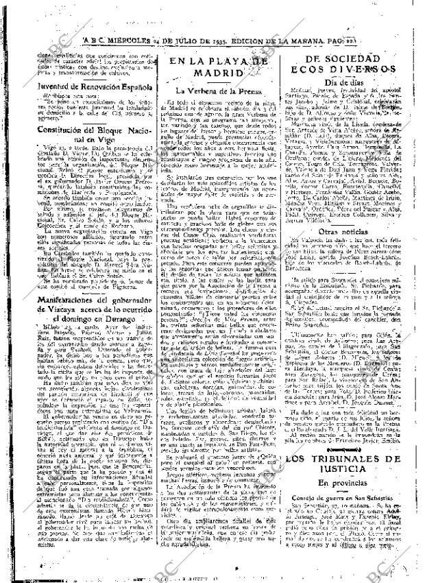 ABC MADRID 24-07-1935 página 22