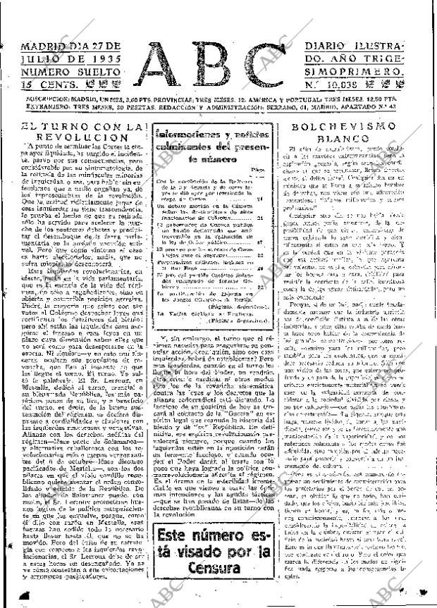 ABC MADRID 27-07-1935 página 15