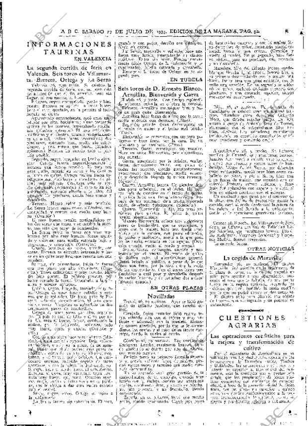 ABC MADRID 27-07-1935 página 32