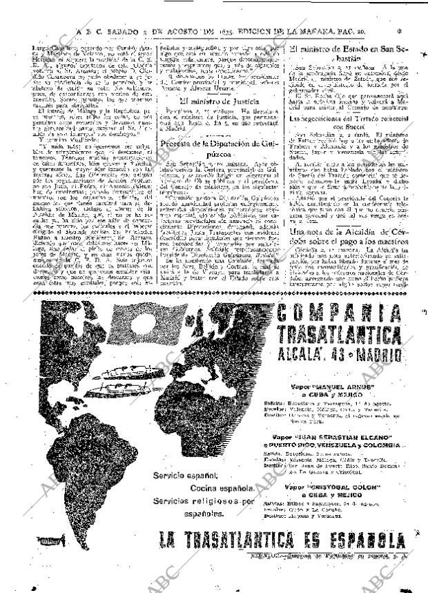 ABC MADRID 03-08-1935 página 20