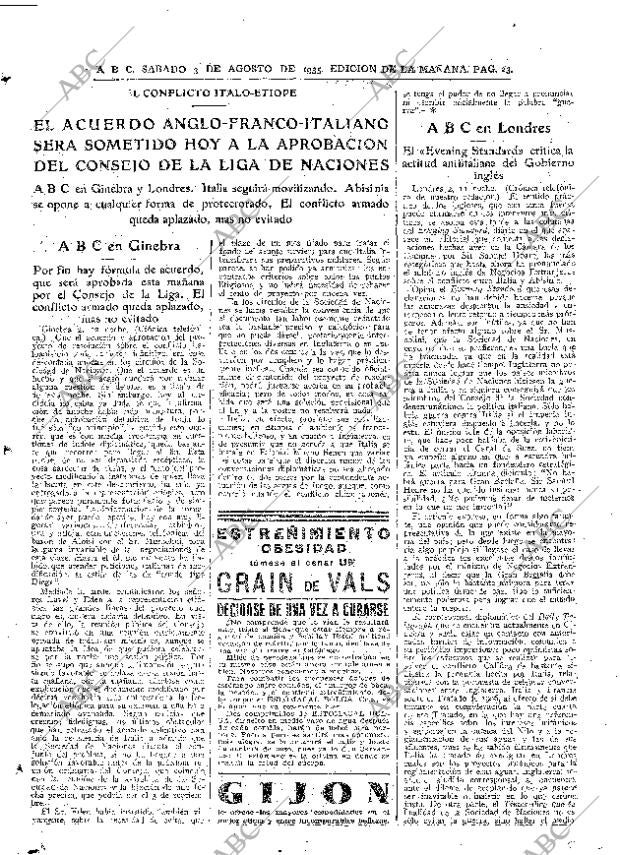 ABC MADRID 03-08-1935 página 23