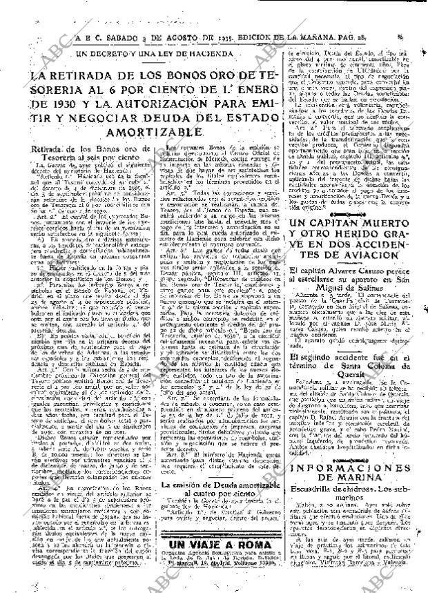 ABC MADRID 03-08-1935 página 28