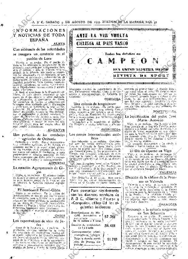 ABC MADRID 03-08-1935 página 37