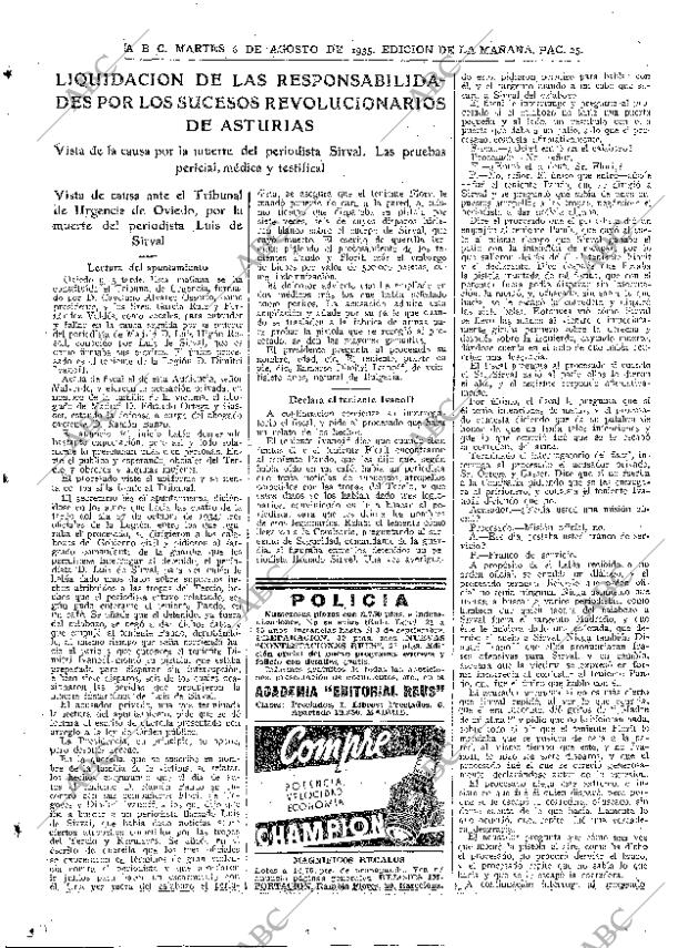ABC MADRID 06-08-1935 página 25