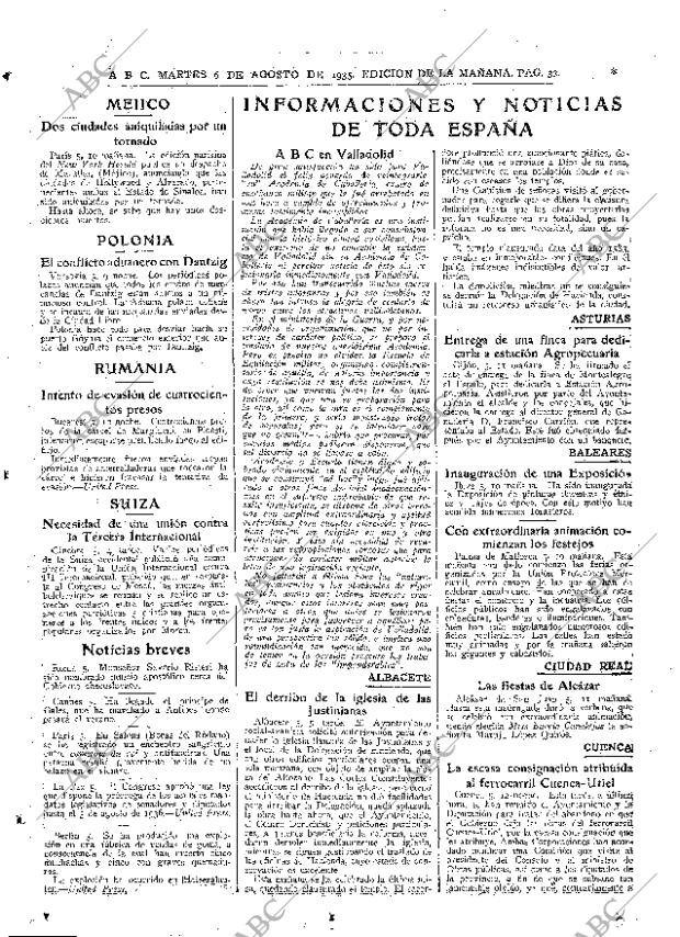 ABC MADRID 06-08-1935 página 33