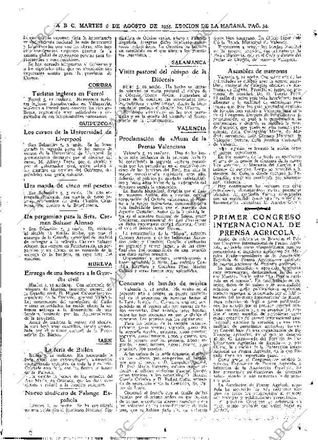 ABC MADRID 06-08-1935 página 34