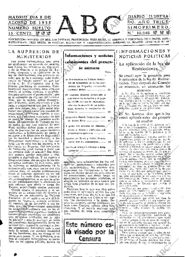 ABC MADRID 08-08-1935 página 19