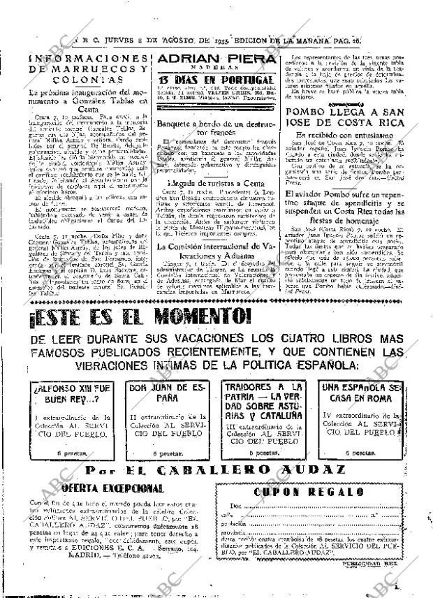 ABC MADRID 08-08-1935 página 26