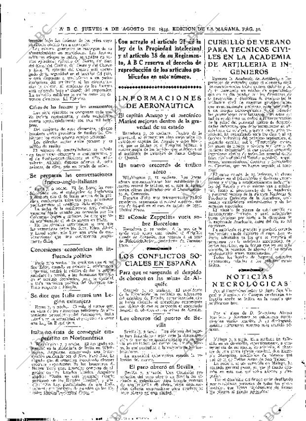 ABC MADRID 08-08-1935 página 30