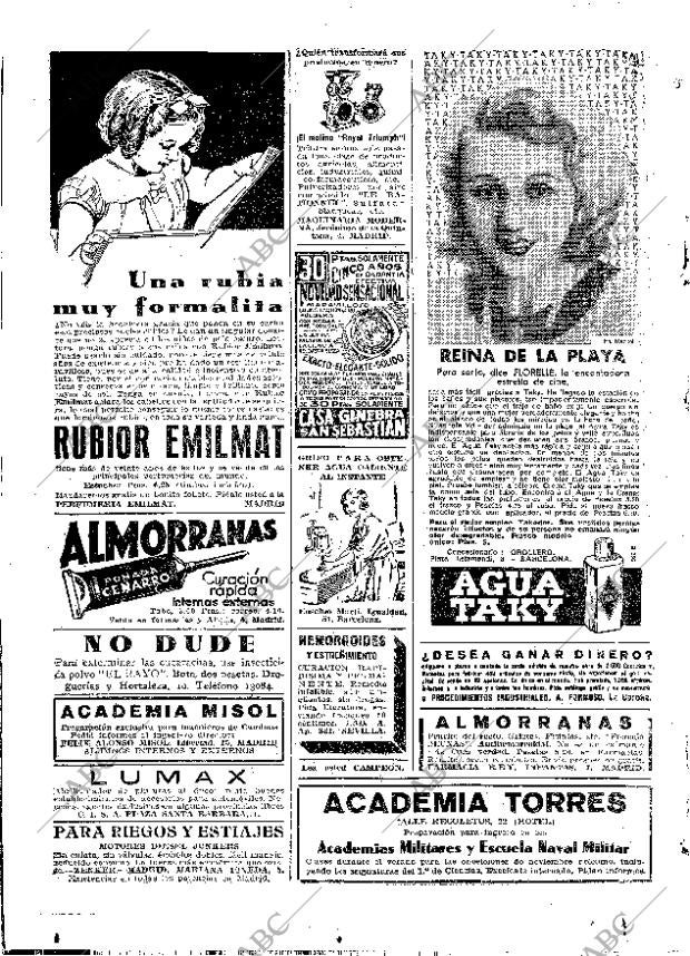 ABC MADRID 09-08-1935 página 2