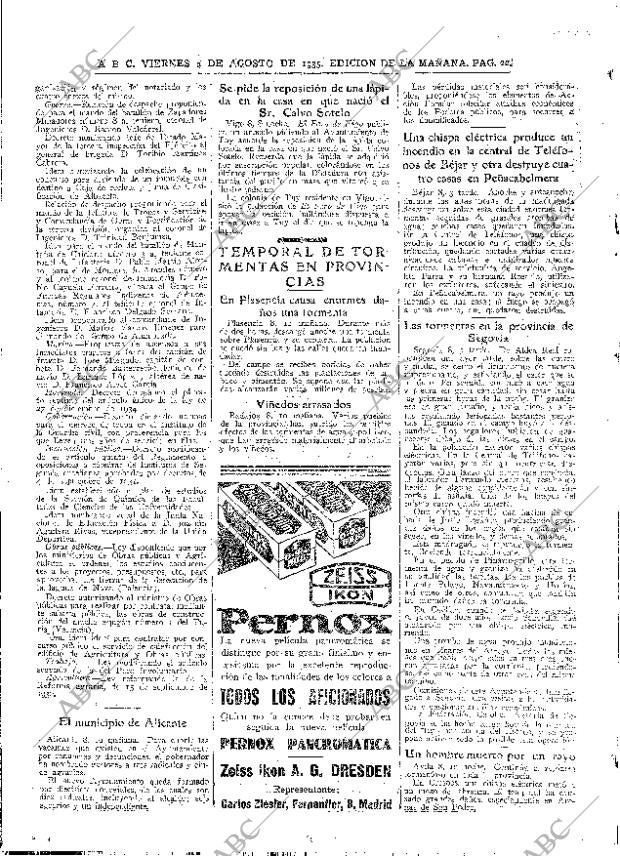 ABC MADRID 09-08-1935 página 22