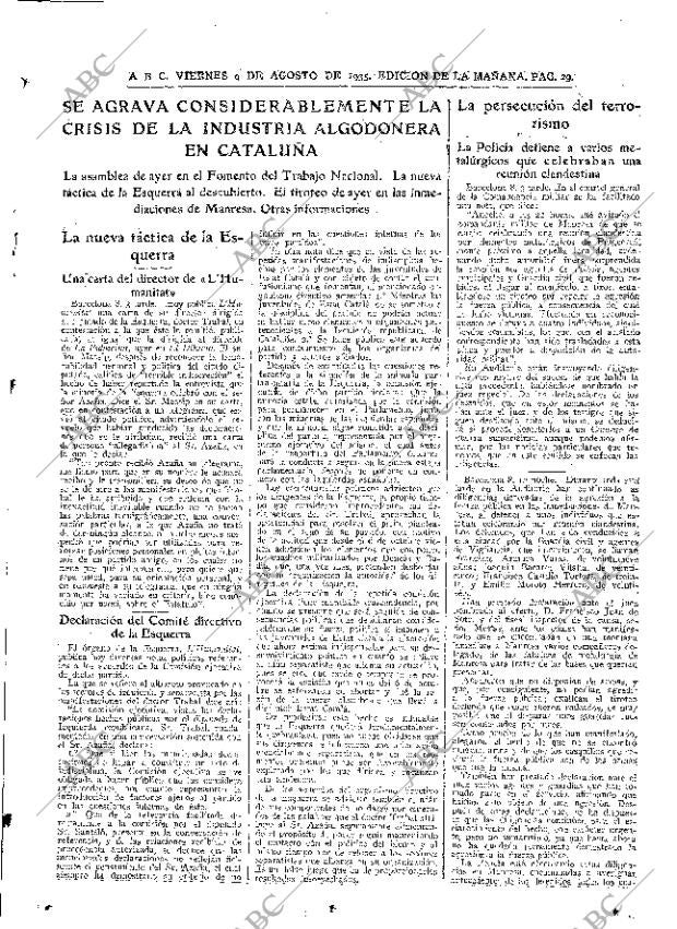 ABC MADRID 09-08-1935 página 29