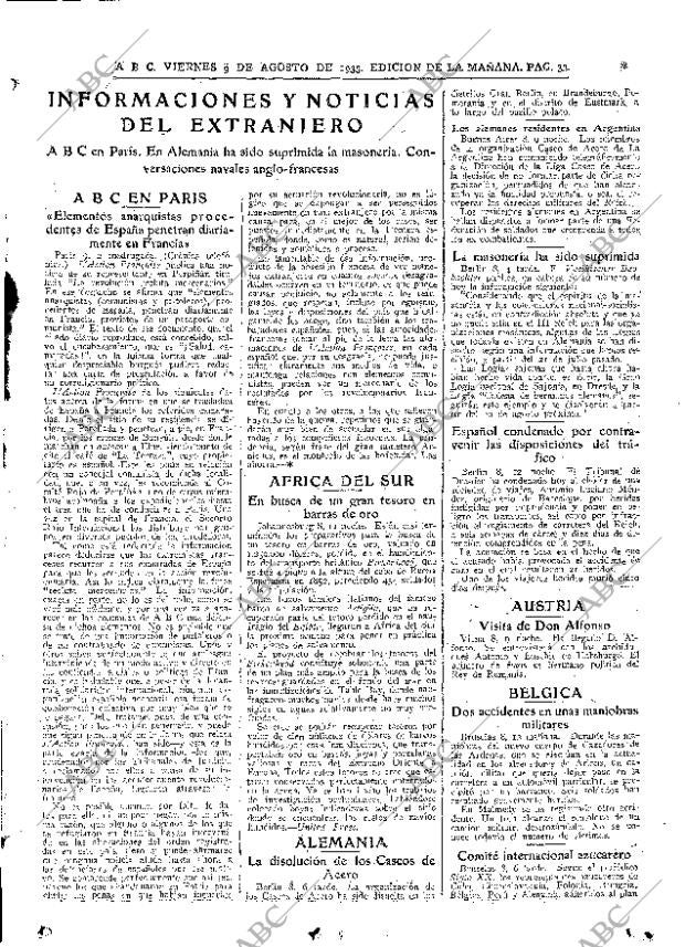 ABC MADRID 09-08-1935 página 33