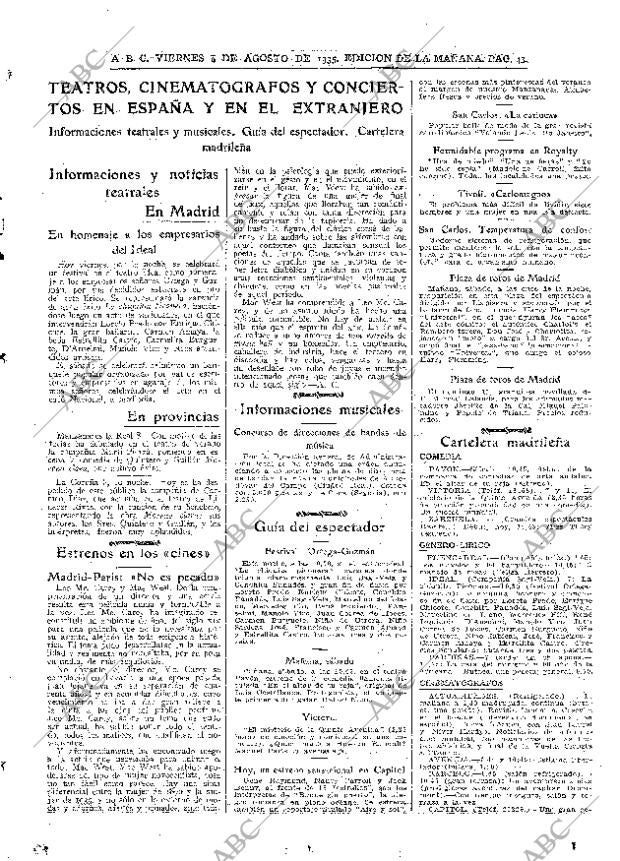 ABC MADRID 09-08-1935 página 43