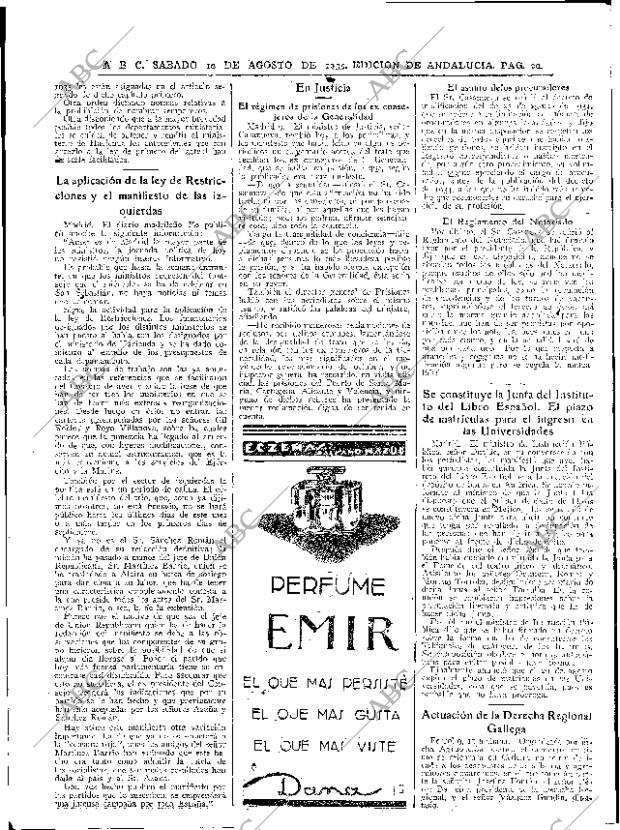 ABC SEVILLA 10-08-1935 página 20