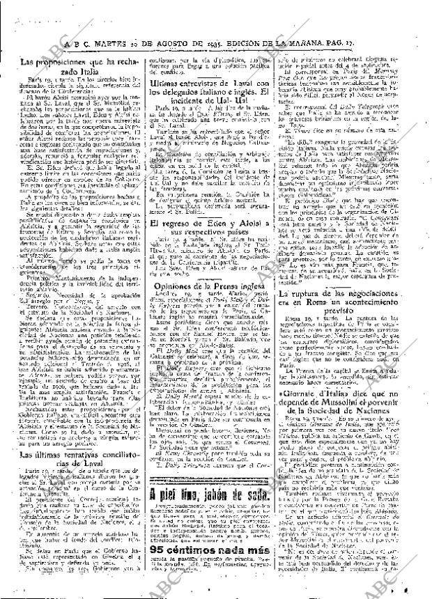 ABC MADRID 20-08-1935 página 17